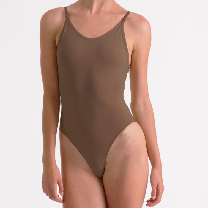 Silky Dance - Seamless Low Back Camisole - Child/Adult - Dark Nude (GSO) FINAL SALE