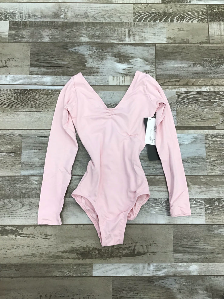 So Danca - Ruth Long Sleeve Leotard with Pinch Front and Low Back - Child (SL118) - Light Pink (GSO)