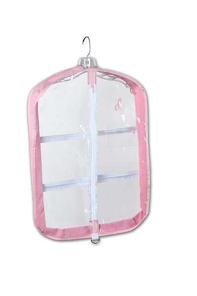 Danz N Motion - Clear Short Garment Bag (B23526) - Pink (GSO)