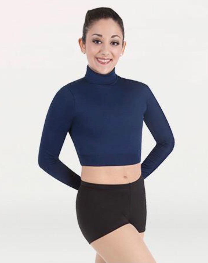 Body Wrappers - Long Sleeve Midriff Turtleneck - Adult (206) - (GSO)