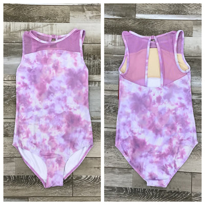 Mirella - High Neck Watercolor Tank Leotard - Adult (M3102LM) - Violet Frost (GSO)