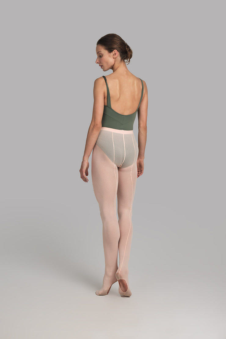 Nikolay - Mesh Seamed Convertible tights - Adult (0054/0N) - Ballet Pink (GSO)