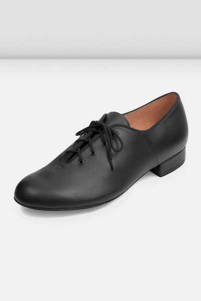 Bloch - Mens Leather Jazz Oxford Character Shoes - Mens (S0300MS) - Black (GSO)