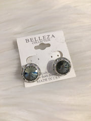 Belleza Collection - Swarovski Crystals Clip-On Earrings - 15MM (GSO)