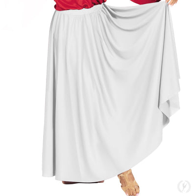 Eurotard - Polyester Full Length Praise Skirt - Child/Adult (13778) - White