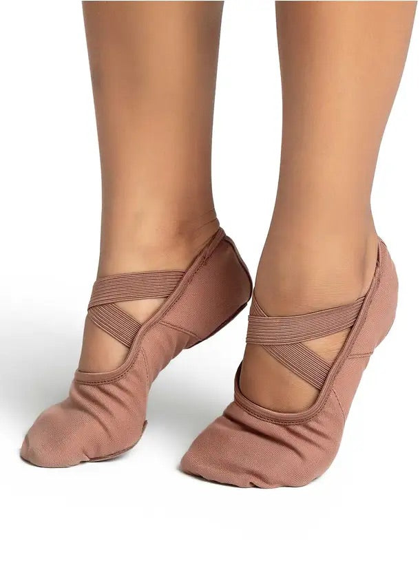 Capezio - Hanami Canvas Ballet Shoes - Child (2037C) - Maple S60 (GSO)