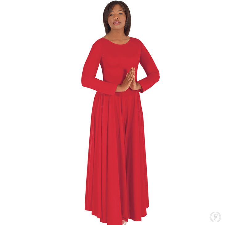 Eurotard - Simplicity Praise Dance Dress - Child (13524C) - Red (GSO)