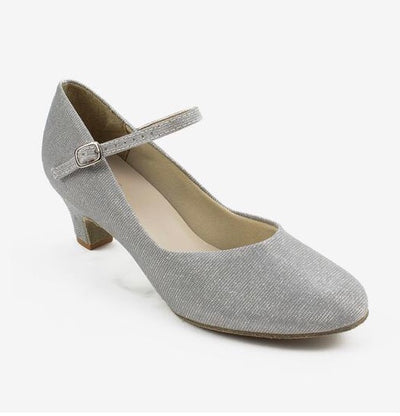 So Danca - Rachelle 1.5” Heel Sparkly Ballroom Shoe - Adult (BL116) - Silver (GSO)
