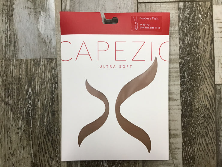 Capezio Self Knit Waistband Footless Tights (1917C/1917X/1917