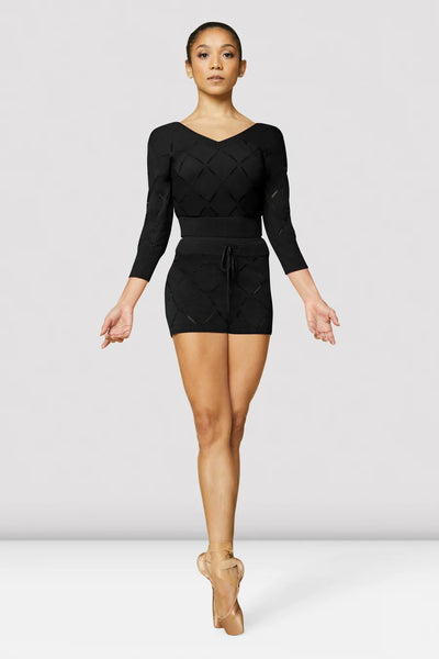 Bloch -  Lynda Knit 3/4 Sleeve Sweater - Child (CZ3116) - Black