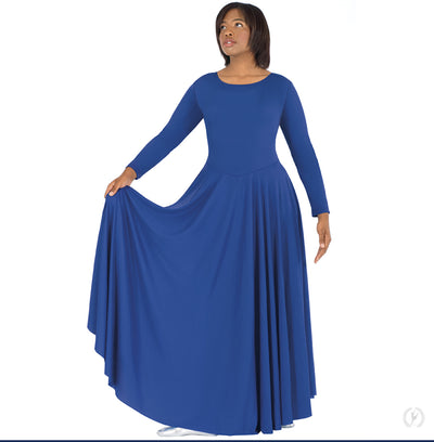 Eurotard - Simplicity Praise Dance Dress - Child/Adult (13524C/13524) - Royal (GSO)