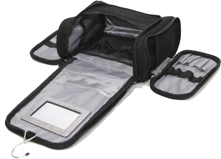 Glam'r Gear - Hanging Travel Cosmetics Bag - Sparkle Black