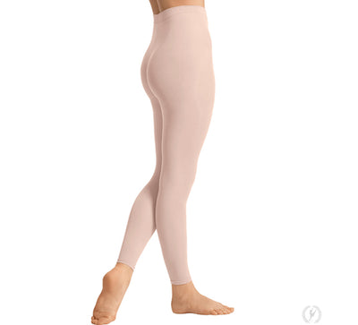 Eurotard - Non-Run Footless Tights with Soft Knit Waistband by EuroSkins - Adult (212) - Theatrical Pink