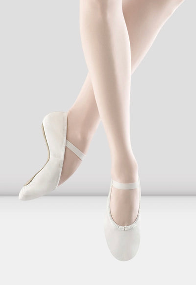 Bloch - Dansoft Full Sole Leather Ballet Shoe - Toddler/Girls (S0205G) - White (GSO)