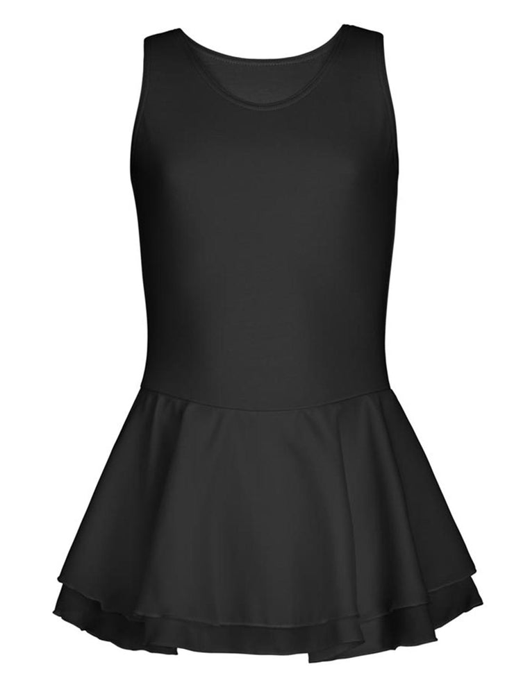 Capezio - Double Layer Skirt Tank Dress - Child (CC877C) - Black (GSO)