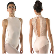 Ballet Rosa - Amelie - High Neckline/Open Lace Back Leotard - Adult (1044LMA) - Poudré (GSO)