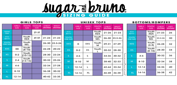Sugar & Bruno - Sweet Itty Bitty Upscale Tee - Child (D9773) (GSO)