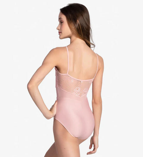 So Danca - Floral Lace Halter Top Camisole Leotard - Adult (RDE